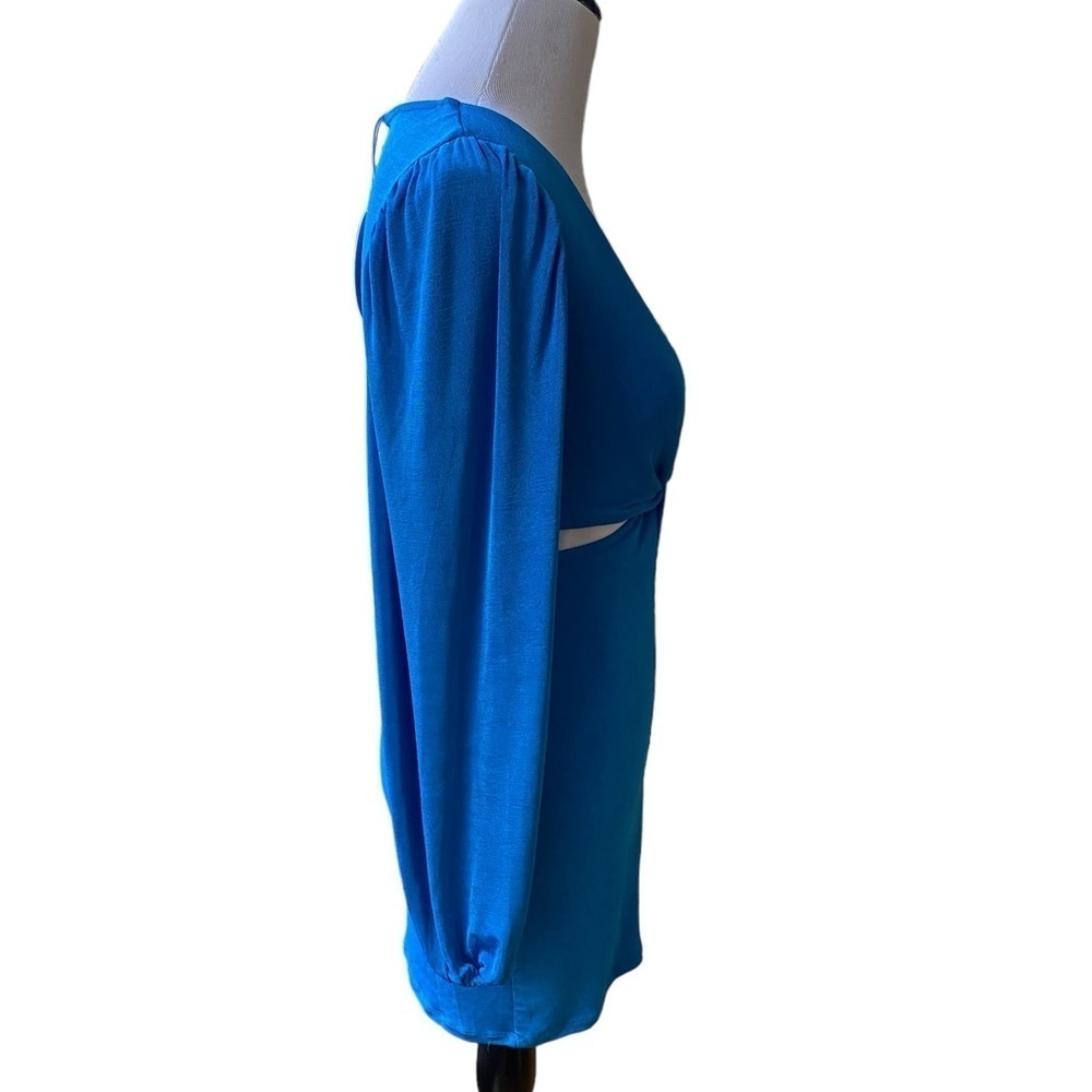 Princess Polly Women's Size 8 Blue Long Sleeve Cut Out Party Dress  New with Tag - Picture 6 of 16
